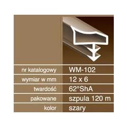 Uszczelka do drzwi drewnianych USZ155.7