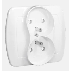 Gniazdko podwójne z uziemieniem XTIMAGZ2/11