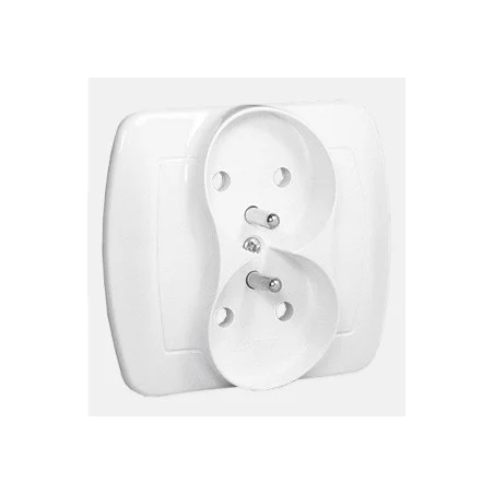 Gniazdko podwójne z uziemieniem XTIMAGZ2/11