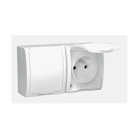 Gniazdko elektryczne podwójne z klapką XTIMAQGZ12Z11