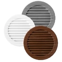 Kratka wentylacyjna okrągła fi 150 biała ROXKRA02-152