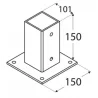 Podstawa słupa 100x100mm PSP100 DOMPOD-27