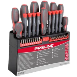 Zestaw wkrętaków i końcówek 37 szt. PROLINE X10937