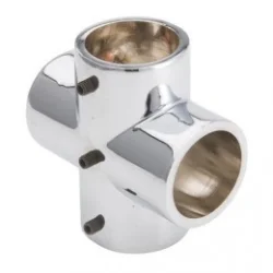 Łącznik czterokierunkowy - Ø 25 chrom SZAC9850CHR