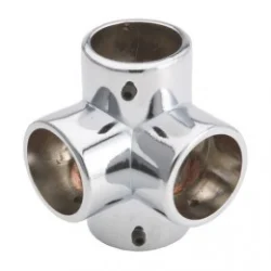 Narożnik czterokierunkowy - Ø 25 chrom SZAC9860CHR