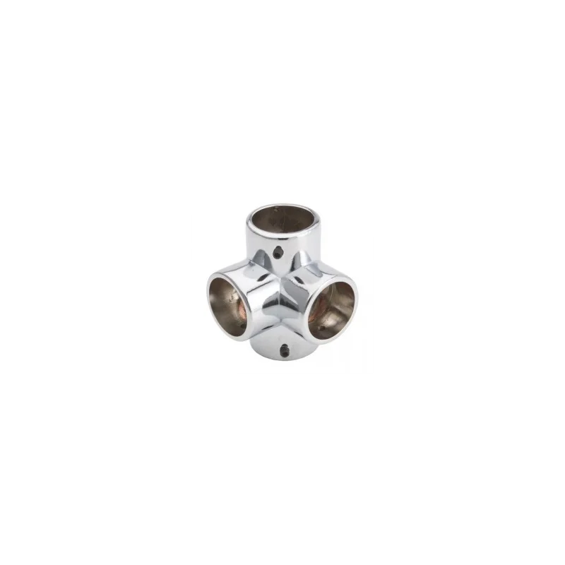 Narożnik czterokierunkowy - Ø 25 chrom SZAC9860CHR