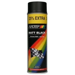 Lakier akrylowy MOTIP 500 ml czarny mat MOT004006