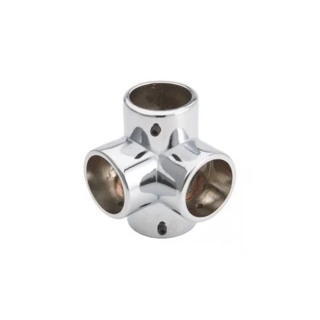 Narożnik czterokierunkowy - Ø 32 chrom SZAC986ACHR