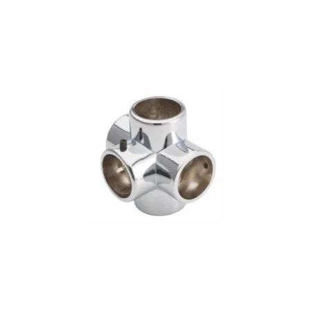 Łącznik pięciokierunkowy - Ø 32 chrom SZ987ACR
