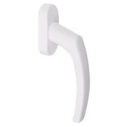 KLAMKA OKIEN.8POZ,PLAST.BIALA