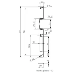 SZYLD DŁUGI PROSTY OCYNK.