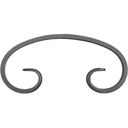 Element skrętny z płask. 12x6mm 160x75mm ART10034