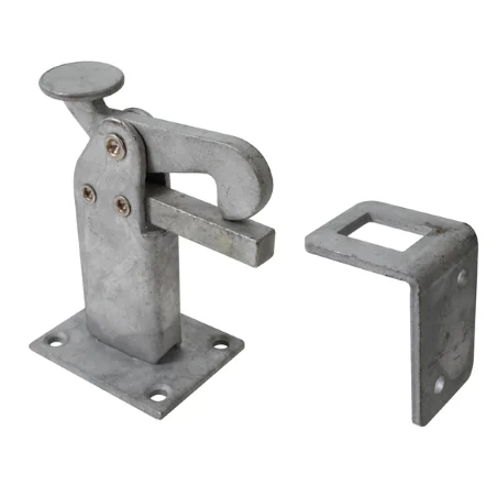 Zacisk do bram mocowany do podłoża 95mm ocynk AL411763