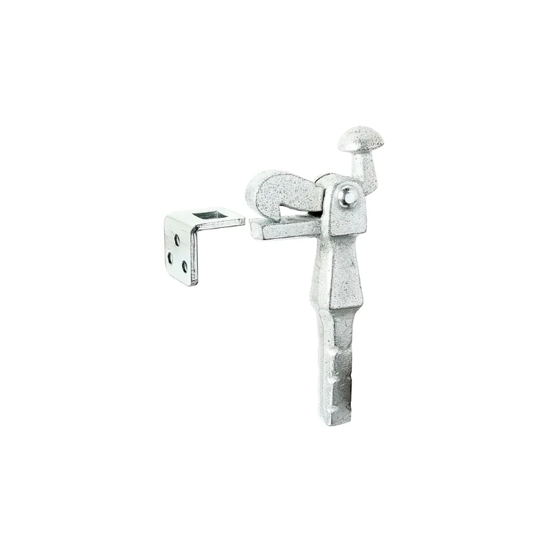 Zacisk do bram mocowany w podłożu 168mm ocynk AL412814