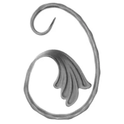 Element skrętny z płask. 12x6mm fakturowanego 90x140mm ART07243