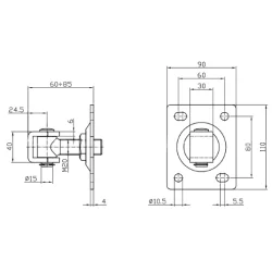 ZAWIAS REG.M20 PRZYKR.110X90  20.009