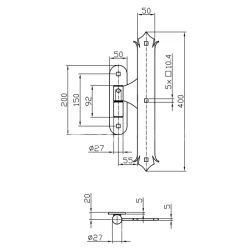 ZAWIAS SRODKOWY OZD+CZOP H400   40.024