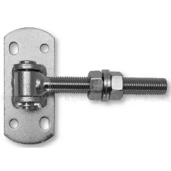 Zawias regulowany M16 z blachą montażową 115X50X5  ZAW230.80