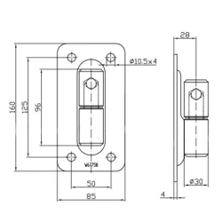 ZAWIAS FI 30 PRZYKRECANY
