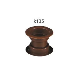 Tuleja wentylacyjna do drzwi wewnętrznych fi 55mm orzech AWT14K135