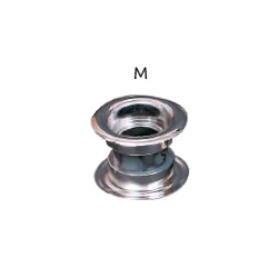 Tuleja wentylacyjna do drzwi wewnętrznych fi 55mm srebrna AWT14KMS