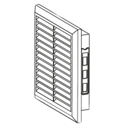 Kratka wentylacyjna 165x235mm biała AWT26