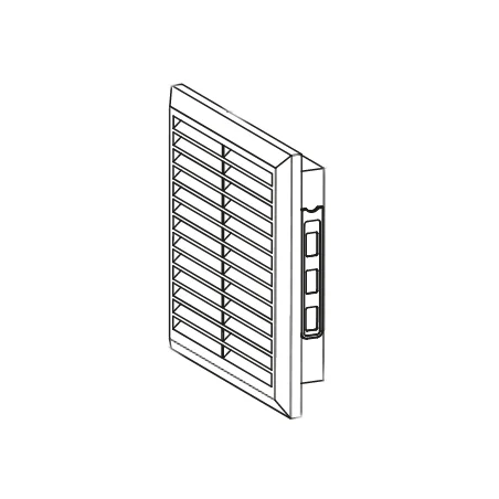 Kratka wentylacyjna 165x235mm biała AWT26