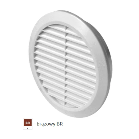 Kratka wentylacyjna fi 125mm brązowa AWT32BR