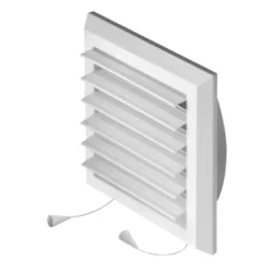 Kratka wentylacyjna 175x175mm z żaluzją biała AWT38