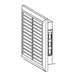 Kratka wentylacyjna 170x170mm biała AWT40