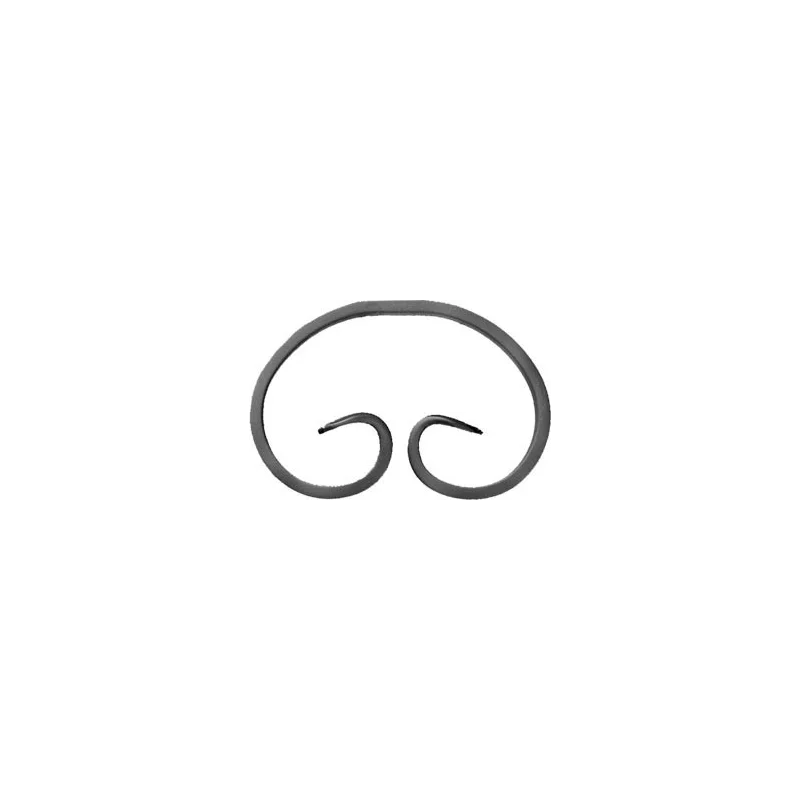 Element skrętny z płask. 12x6mm 123x81mm ART10043