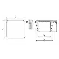 ZAŚLEPKA ZK 100X100/B KW  320