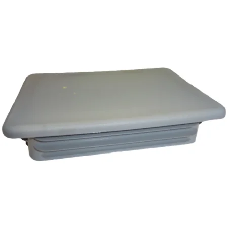 Zaślepka prostokątna 100x150mm szara TULZAS100150S