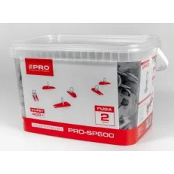 SYSTEM POZIOM. PRO-SP600 2MM KLIPSY 400SZT + WIADRO 5L