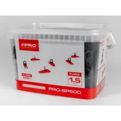 SYSTEM POZIOMUJACY PRO-SP600 1.5MM KLIPSY 400SZT + WIADRO 5L