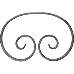 Element skrętny z płask. 12x6mm 250x167mm ART10048