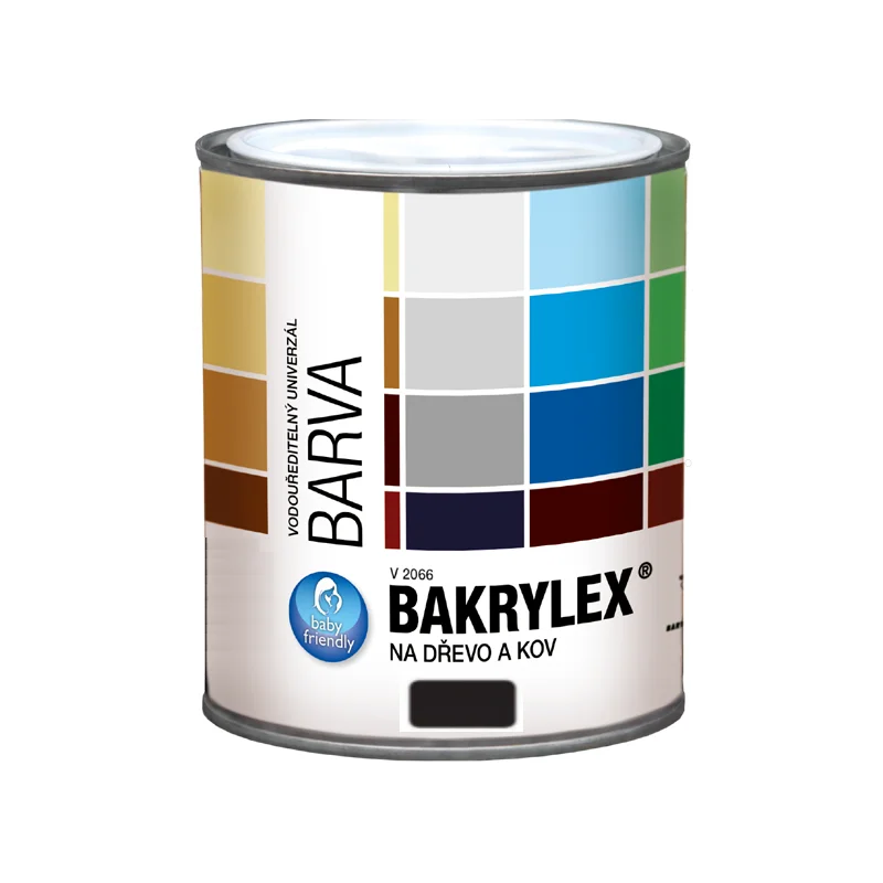 Emalia uniwersalna BAKRYLEX 0,7l czarny mat BAK01.02