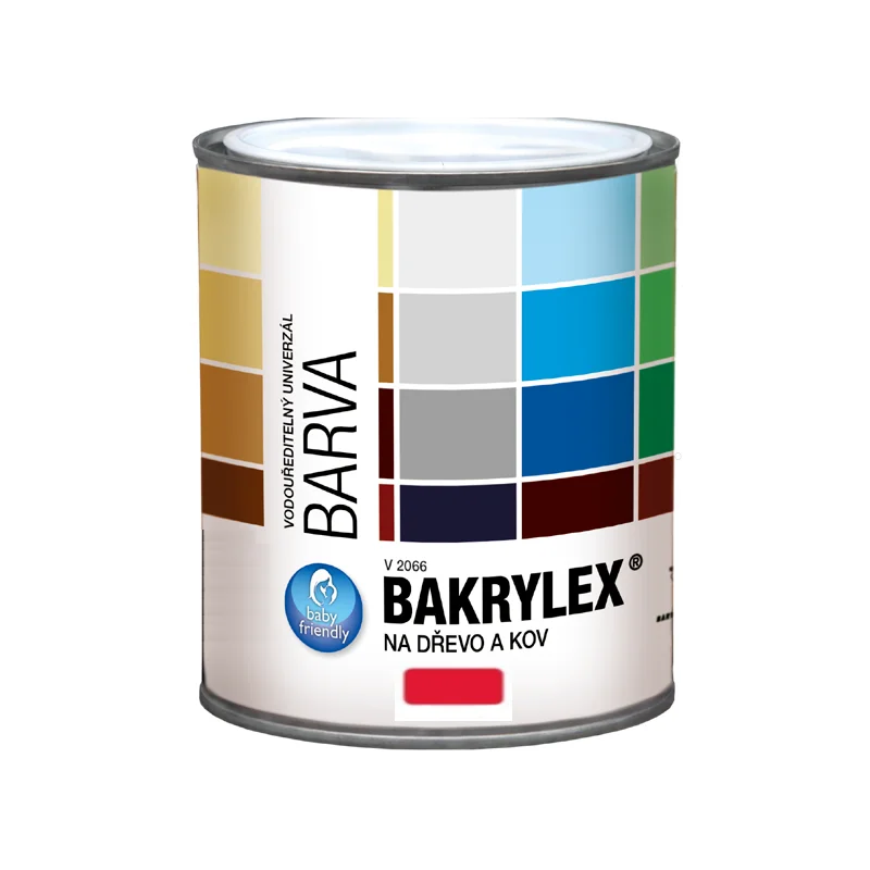 Emalia uniwersalna BAKRYLEX 0,7kg czerwony mat BAK01.05