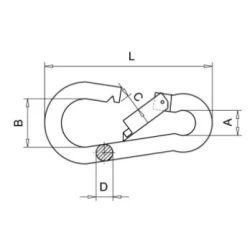 Karabińczyk 14x180mm BASKAR74.14