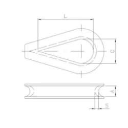 Kausza do liny fi 10mm BASKAU74.10