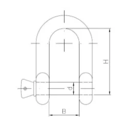 Szekla prosta 20mm 1100kg BASSZE74.20
