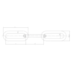 Łańcuch gospodarczy długie ogniwo D2 10mm BASLAN74.10D2