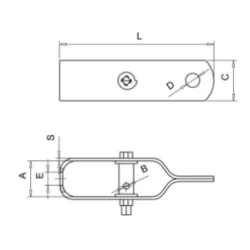 Naciąg drutu do siatki L-100mm zielony BASNAC74.04