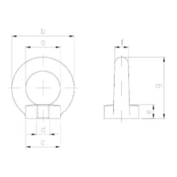 Nakrętka z uchem M6 BASNAK74.6U