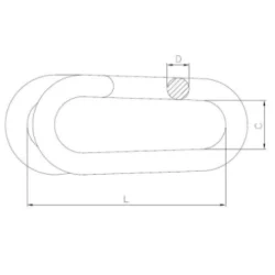 Ogniwo zaklepywane 6mm BASOGN74.10