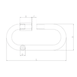 Ogniwo skręcane 5mm BASOGN74.5SKR
