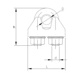 Zacisk do lin 14mm BASZAC74.14R