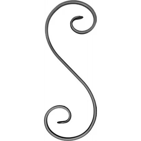 Element skrętny S z płask. 12x6mm 115x305mm ART10066