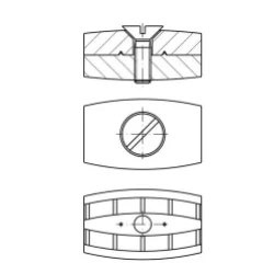 Zacisk kubełkowy 3mm BASZAC74.3K