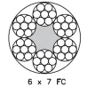 Lina stalowa ocynkowana 3,0mm splot 6x7 FC LINSTAL3 6x7